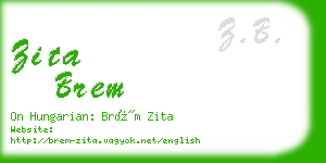 zita brem business card